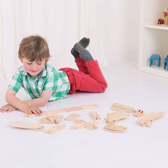 Bigjigs Rail Drvene tračnice set 25 dijelova