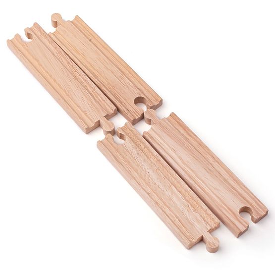 Bigjigs Rail Duge ravne vodilice 21 cm 4 kom