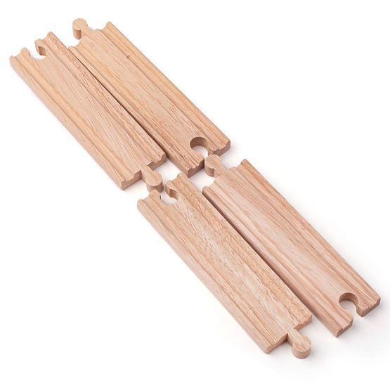 Bigjigs Rail Duge ravne vodilice 21 cm 4 kom