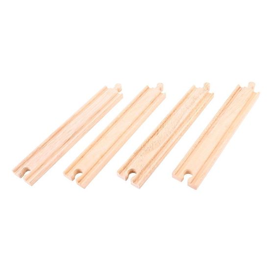 Bigjigs Rail Duge ravne vodilice 21 cm 4 kom
