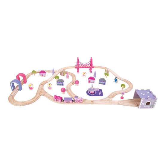 Bigjigs Rail Velika drvena željeznička pruga za princeze