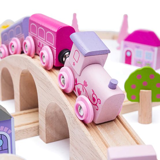 Bigjigs Rail Velika drvena željeznička pruga za princeze