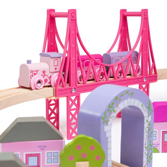 Bigjigs Rail Velika drvena željeznička pruga za princeze