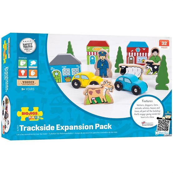 Bigjigs Rail Veliki set drvenih dodataka za željezničke tračnice
