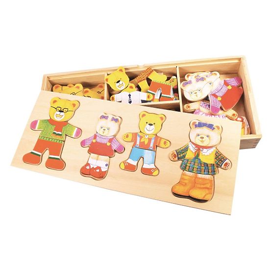 Bigjigs Toys Bear Family Dress Up Puzzle