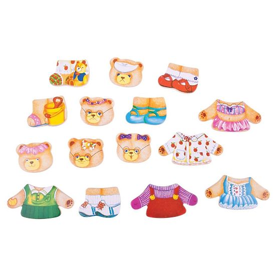 Bigjigs Toys Bear Family Dress Up Puzzle