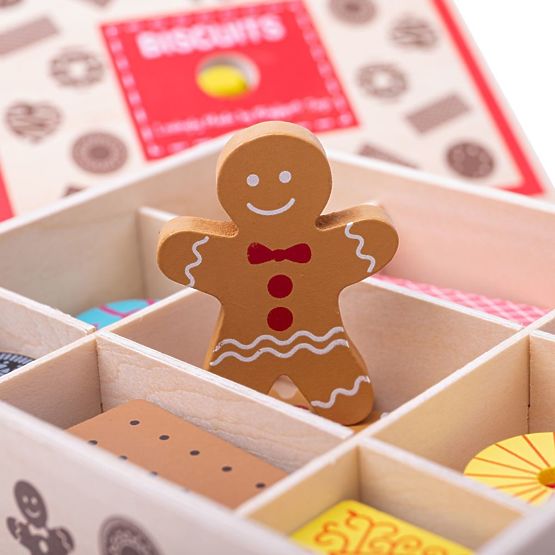 Bigjigs Toys Box s drvenim keksima