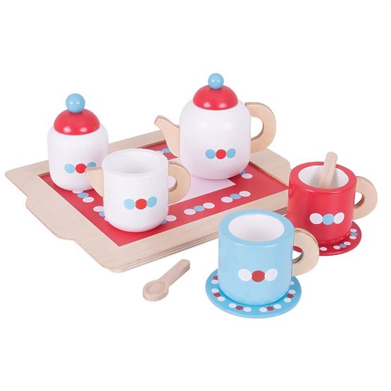 Bigjigs Toys Čajni set s točkicama