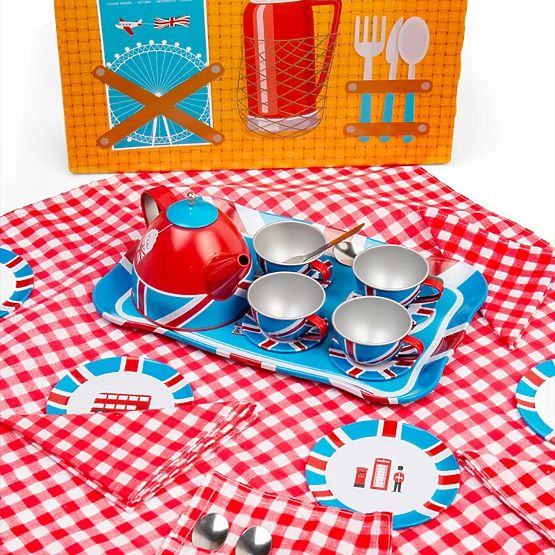 Bigjigs Toys Čajni set u kovčegu London