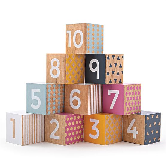 Bigjigs Toys Didaktičke kocke brojevi