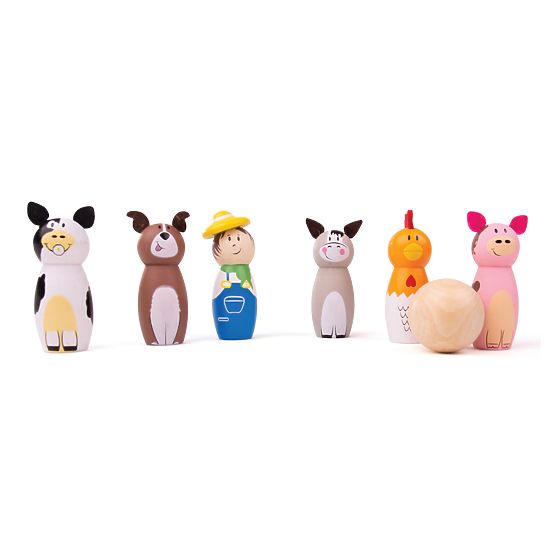 Bigjigs Toys Drvena farma kuglana
