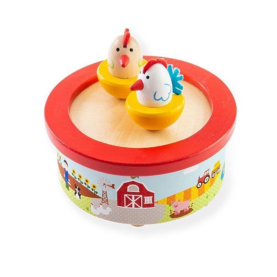 Bigjigs Toys Drvena glazbena kutija farma