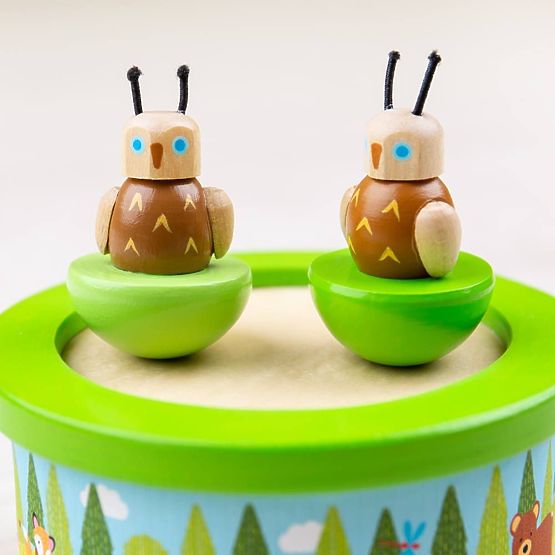 Bigjigs Toys Drvena glazbena kutija woodland