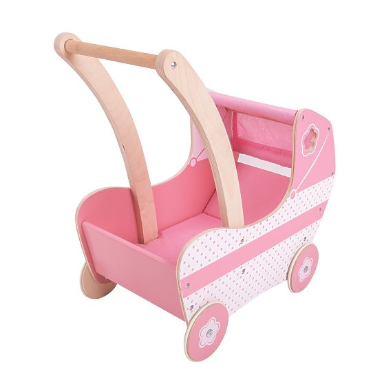 Bigjigs Toys Drvena kolica za lutke