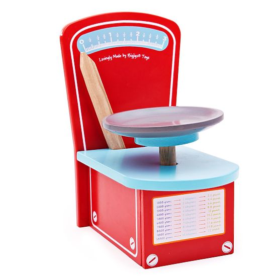 Bigjigs Toys Drvena kuhinjska vaga