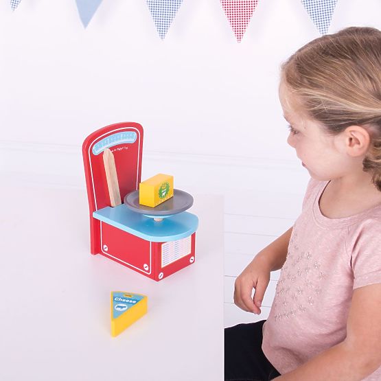 Bigjigs Toys Drvena kuhinjska vaga