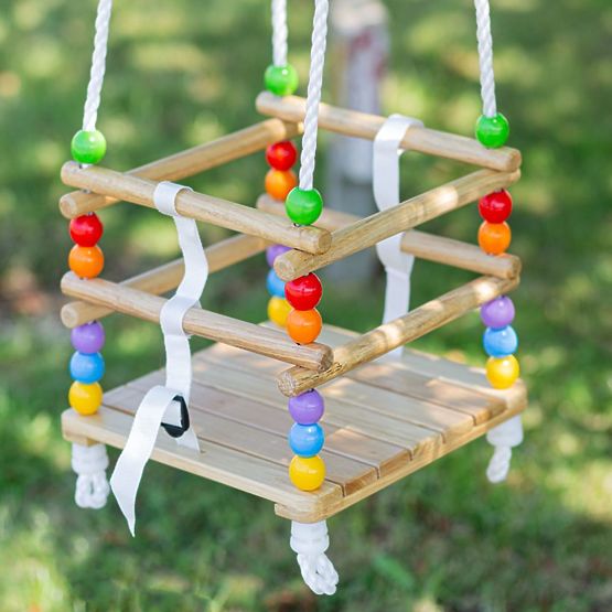 Bigjigs Toys drvena ljuljačka od perli