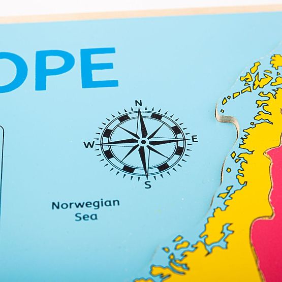 Bigjigs Toys Drvena puzzle karta Europe 25 dijelova