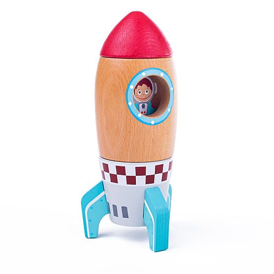 Bigjigs Toys Drvena raketa