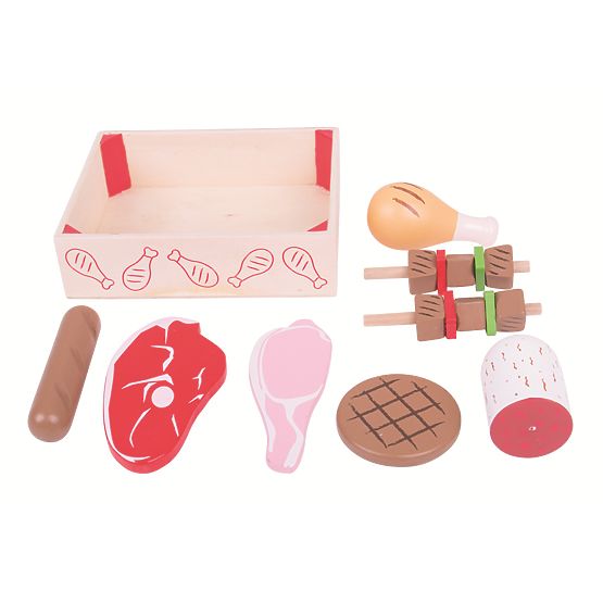 Bigjigs Toys Drvene kobasice u kutiji