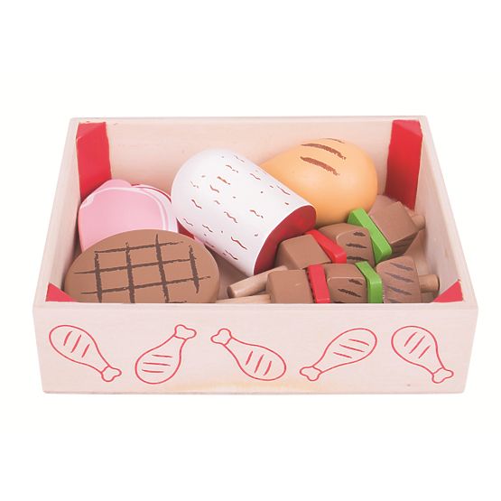 Bigjigs Toys Drvene kobasice u kutiji