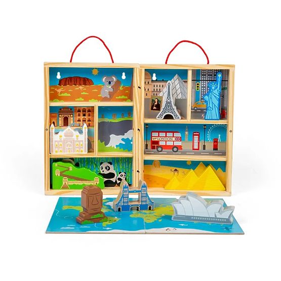 Bigjigs Toys Drveni putnički set za igru