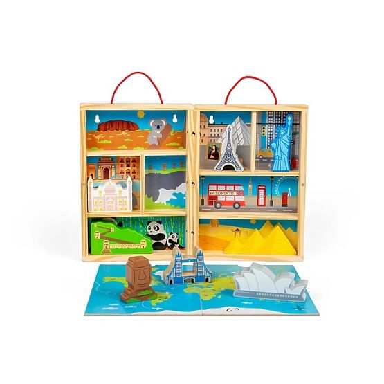 Bigjigs Toys Drveni putnički set za igru