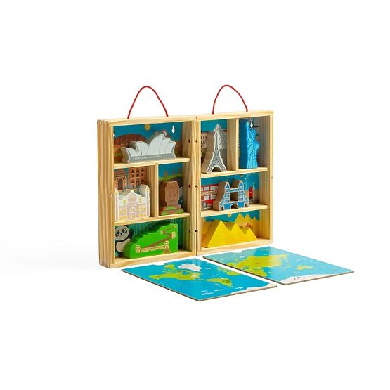 Bigjigs Toys Drveni putnički set za igru