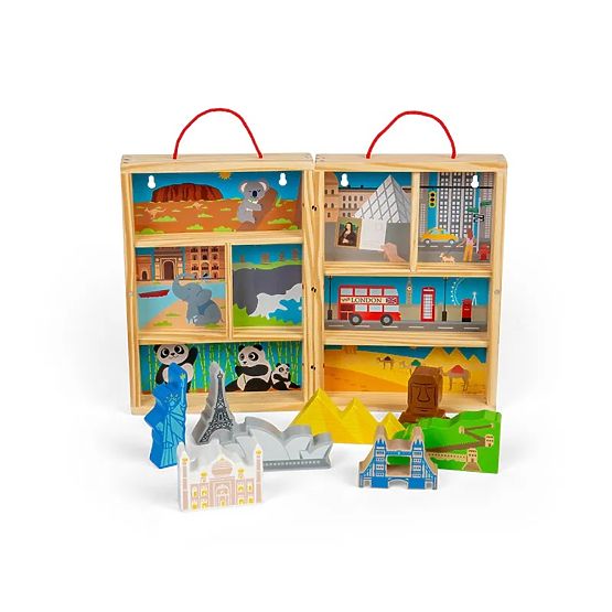 Bigjigs Toys Drveni putnički set za igru
