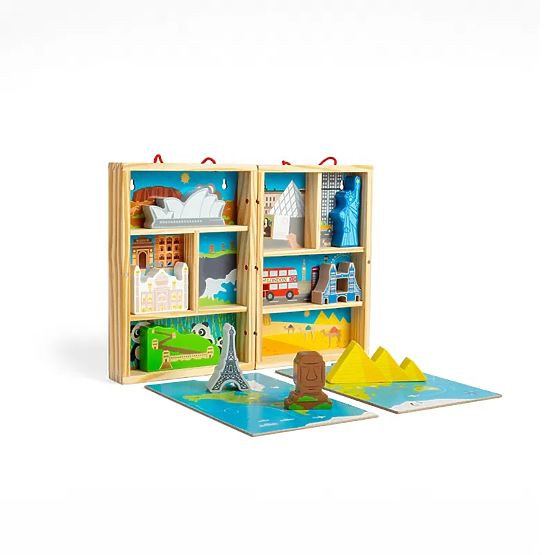 Bigjigs Toys Drveni putnički set za igru
