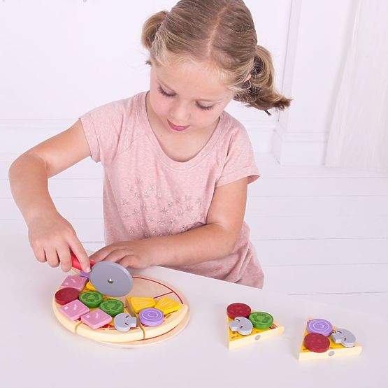 Bigjigs Toys Drveni rezač za pizzu
