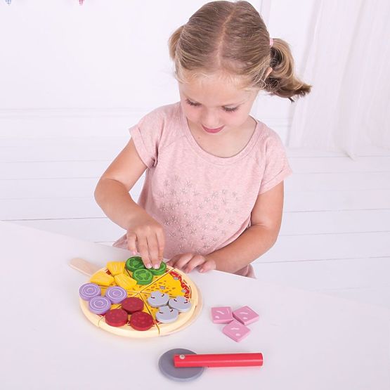 Bigjigs Toys Drveni rezač za pizzu