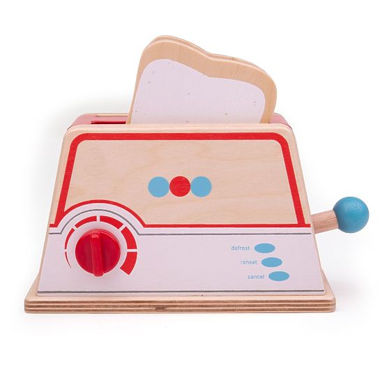 Bigjigs Toys Drveni toster s točkicama