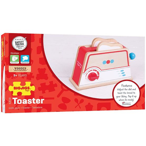Bigjigs Toys Drveni toster s točkicama