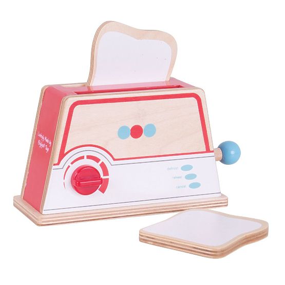 Bigjigs Toys Drveni toster s točkicama
