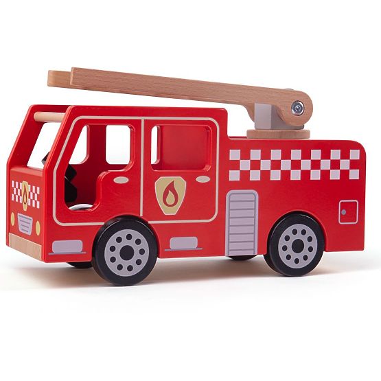 Bigjigs Toys Drveni vatrogasni kamion