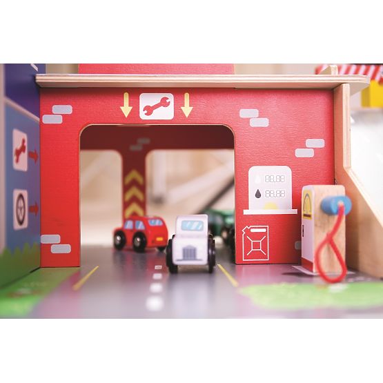 Bigjigs Toys Garaža s parkiralištem