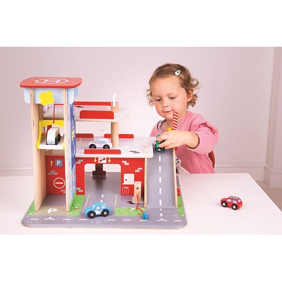 Bigjigs Toys Garaža s parkiralištem