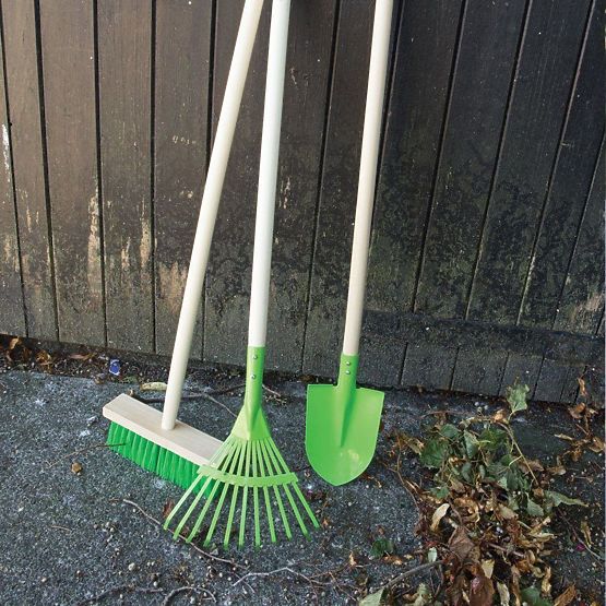 Bigjigs Toys Green Leaf vrtne grablje