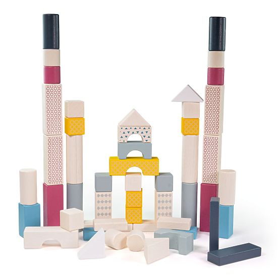Bigjigs Toys Kanta s kockama 50 kom