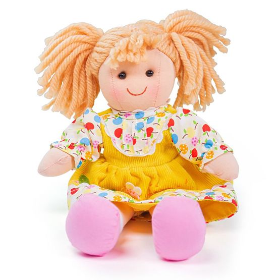Bigjigs Toys Platnena lutka Daisy 28 cm