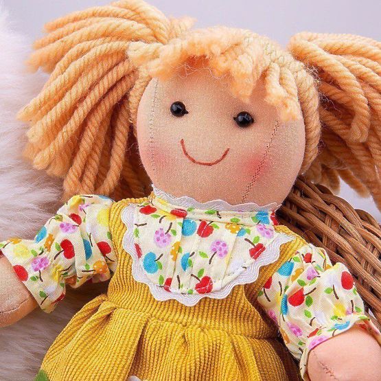 Bigjigs Toys Platnena lutka Daisy 28 cm