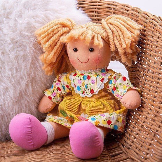 Bigjigs Toys Platnena lutka Daisy 28 cm