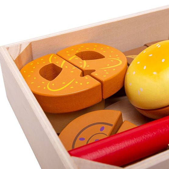 Bigjigs Toys Rezanje peciva u kutiji