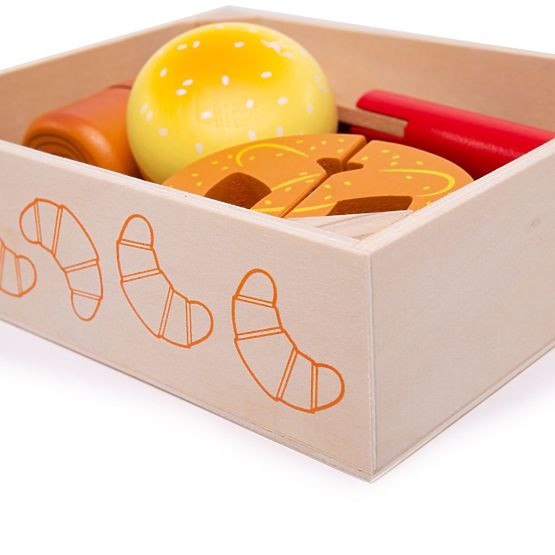 Bigjigs Toys Rezanje peciva u kutiji
