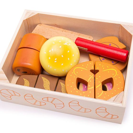 Bigjigs Toys Rezanje peciva u kutiji