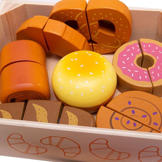 Bigjigs Toys Rezanje peciva u kutiji