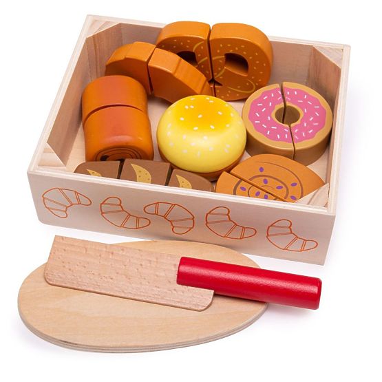 Bigjigs Toys Rezanje peciva u kutiji