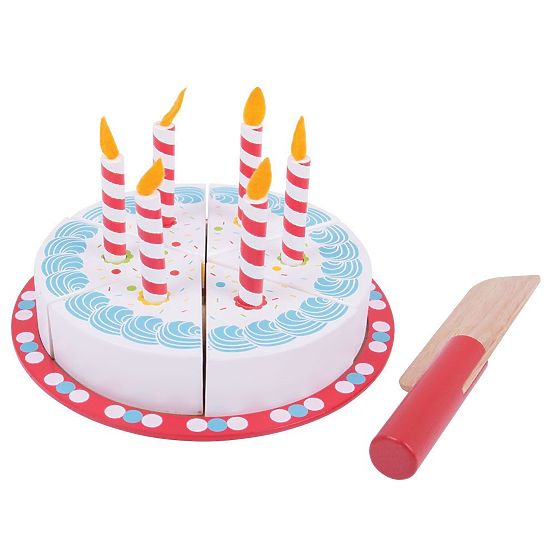 Bigjigs Toys Rođendanska torta za rezanje
