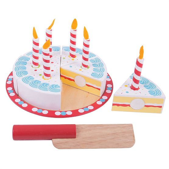 Bigjigs Toys Rođendanska torta za rezanje